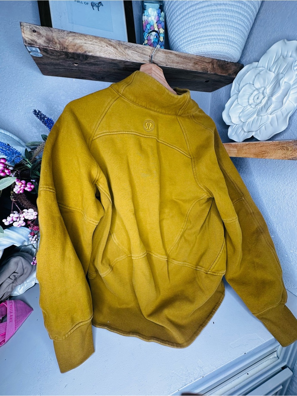 Lululemon Scuba Funnel Neck 1/2 Zip • Melrose Tan • XS / S - Picture 5 of 5